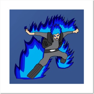 Blue Flame Power Posters and Art